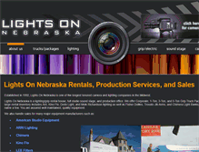 Tablet Screenshot of lightsonrentals.com